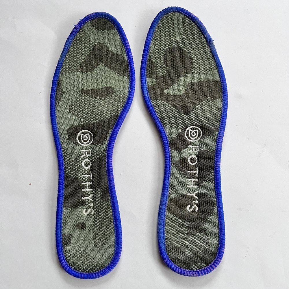 Rothy's The Loafer Green Camouflage Women’s Flats Shoes Size 7.5 - Picture 10 of 16